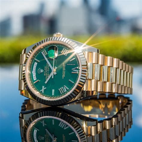 rolex 228238 for sale|Rolex green dial day date.